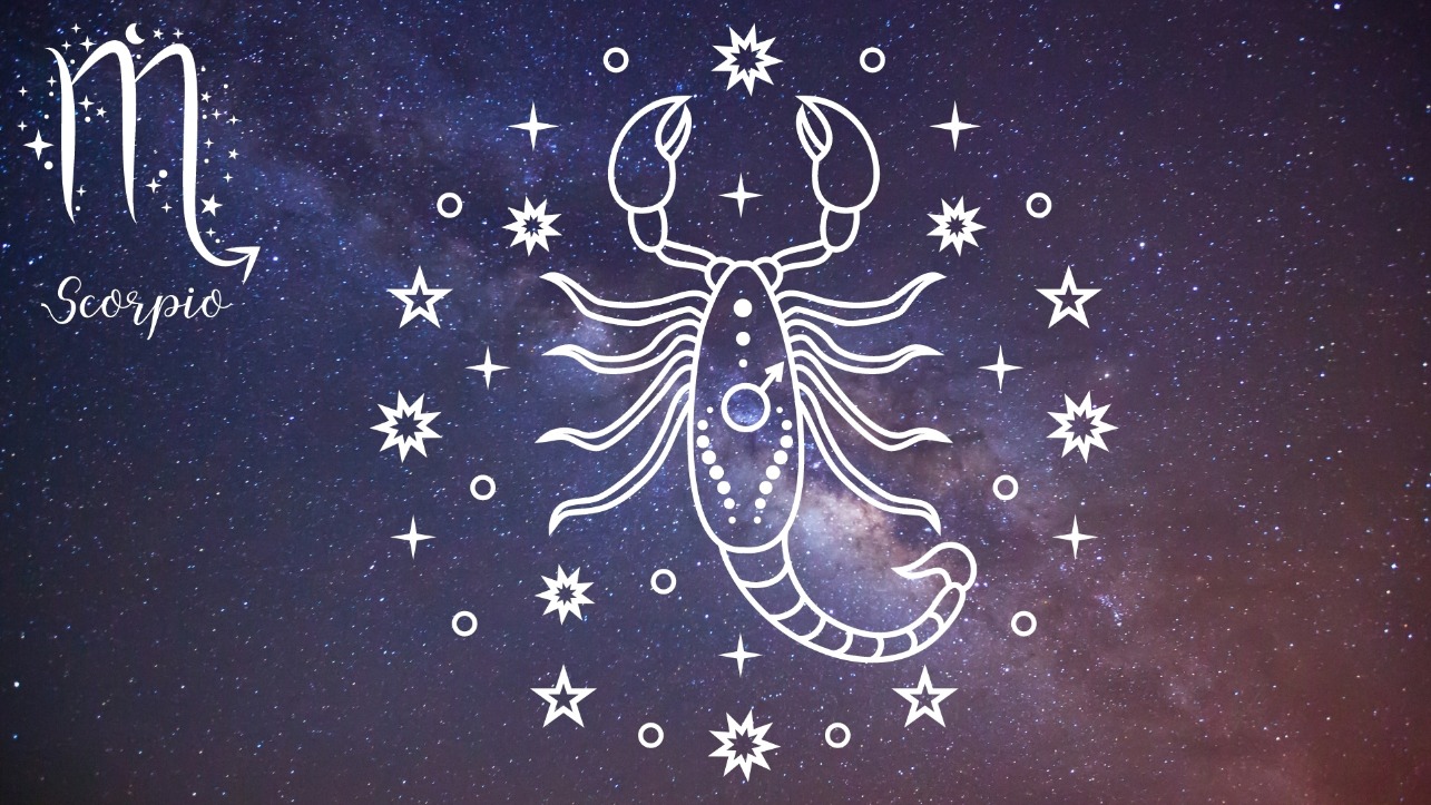 Two symbols of the Scorpio zodiac sign